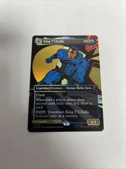 King T’Challa Black Panther Hope Enduring Comic Foil Card #0399 MTG LP - Image 1