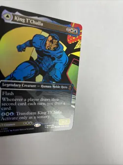 King T’Challa Black Panther Hope Enduring Comic Foil Card #0399 MTG LP - Image 2