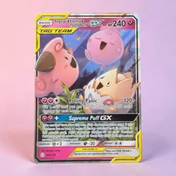 Togepi Cleffa & Igglybuff GX 143/236 Tag Team Unified Minds Pokemon NM - Image 1