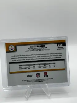 2025 Topps Chrome - Aaron Rodgers #255 Red White & Blue Refractor - Image 3
