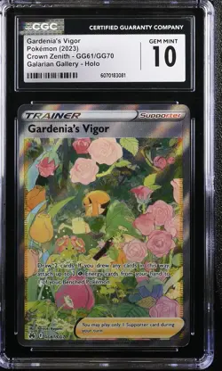 CGC 10 Gardenia's Vigor (#GG61/GG70) / 2023 Pokemon Crown Zenith - Image 1