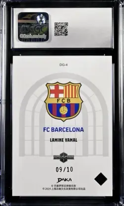 /10 CGC 10 RC Lamine Yamal 2023-24 DAKA FC Barcelona Gold Refractor Rookie RARE - Image 2