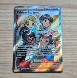 Pokemon TCG Paldean Student 230/091 SV: Paldean Fates Ultra Rare Holo Full Art - Image 1
