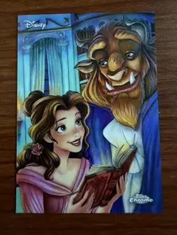 2026 Topps Chrome Disney Beauty and the Beast #AD-6 Art Of Disney SSP Case Hit - Image 1