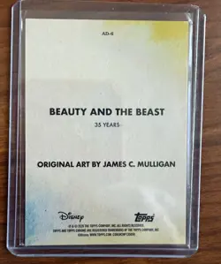 2026 Topps Chrome Disney Beauty and the Beast #AD-6 Art Of Disney SSP Case Hit - Image 3