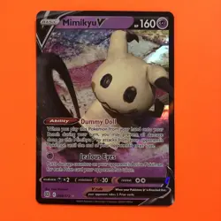 Mimikyu V Holo Rare 068/172 Pokemon Card Brilliant Stars Near Mint English - Image 2