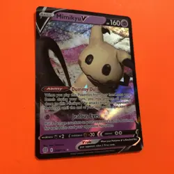 Mimikyu V Holo Rare 068/172 Pokemon Card Brilliant Stars Near Mint English - Image 4