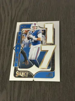 2024 Panini Select Select Numbers #10 JOSH ALLEN Buffalo Bills Football Card - Image 1
