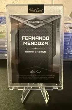 Wild Card Fernando Mendoza Alumination Auto 1/1 Football Card #58 (2026) - Image 3