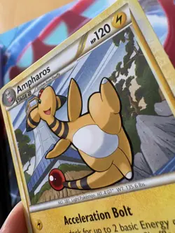 Pokemon TCG Ampharos Heartgold Soulsilver 14/123 Regular Rare Non Holo 2010 - Image 3