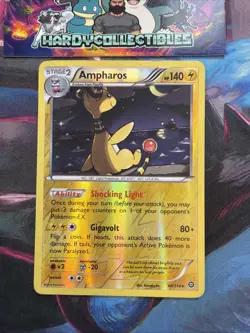Pokemon Card Ampharos 40/114 XY Steam Siege Reverse Holo Rare MP - Image 1