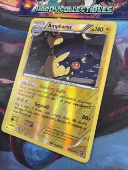 Pokemon Card Ampharos 40/114 XY Steam Siege Reverse Holo Rare MP - Image 2