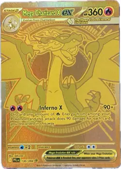 Pokemon Mega Charizard X ex ( 130/094) - Phantasmal Flames - English - NM/M - Image 1