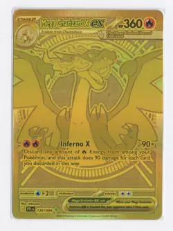 Pokemon Mega Charizard X ex ( 130/094) - Phantasmal Flames - English - NM/M - Image 1
