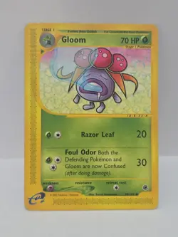 Gloom 78/165 Expedition Base Set E-Reader Pokemon Card 2002 WOTC Vintage - Image 1