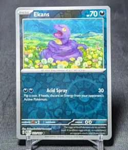 Ekans Common Reverse Holo 2023 Scarlet & Violet 151 Pokemon TCG Card 023/165 - Image 1