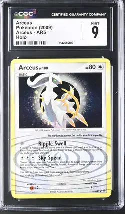 CGC 9 MINT Arceus AR5 Arceus Holo Pokemon Card - Image 1