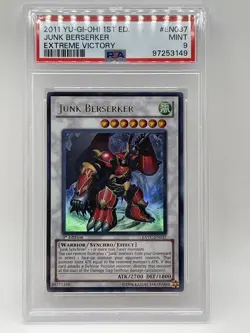 Junk Berserker 2011 PSA 9 MINT 1st Edition Ultra Rare EXVC-EN037 Yugioh - Image 1