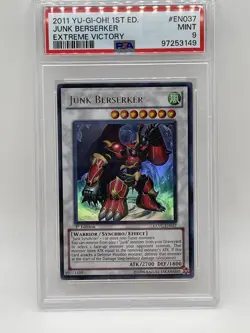 Junk Berserker 2011 PSA 9 MINT 1st Edition Ultra Rare EXVC-EN037 Yugioh - Image 2