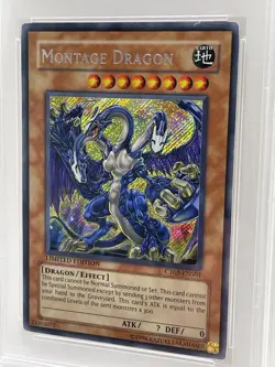 Montage Dragon 2008 PSA 9 MINT Secret Rare CT05-ENS01 Collector Tin Promo Yugioh - Image 3