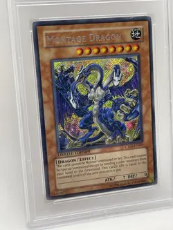 Montage Dragon 2008 PSA 9 MINT Secret Rare CT05-ENS01 Collector Tin Promo Yugioh - Image 4