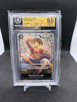 One Piece Card Game Monkey D. Luffy P-075 Tin Pack Set Vol.2 Promo Foil BGS 9.5 - Image 1