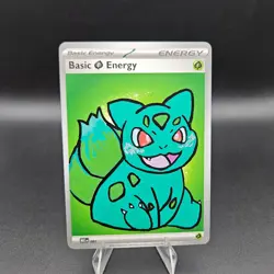 Hand-Painted Bulbasaur Art Card 🌿 Custom Pokemon Collectible - Image 1