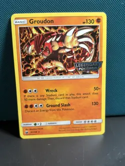 Groudon 81/168 Legendary Pokemon Stamped Gamestop Promo Cosmos Holo Card - Image 1