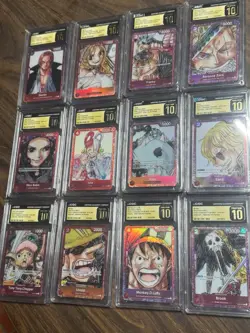 FILM RED Premium 12-Card Holo Graded Lot (EN) CGC PRISTINE ONE PIECE - Image 1