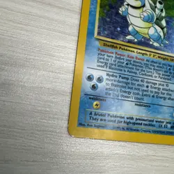 Pokemon TCG CARD Blastoise 2/102 Base Set Holo Rare Unlimited MP/HP - Image 2