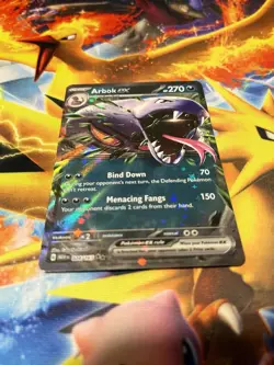 Pokemon TCG Arbok EX Scarlet & Violet 151 Holo Double Rare Card 24/165 - Image 1