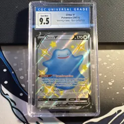 Pokemon Ditto V SV118/SV122 Shining Fates Shiny Vault Holo CGC 9.5 Card - Image 1