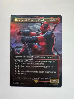 Deadpool, Trading Card - FOIL BORDERLESS - MTG Secret Lair Drop (Deadpool) - NM - Image 1