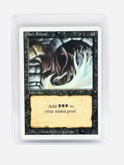 Dark Ritual Common Revised Edition Magic: The Gathering Cards MP/LP - Image 1