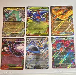 Pokemon TCG 6-Card Holo EX/Mega Lot Iono's Bellibolt, Moltres, Empoleon - Image 1