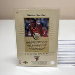 1995-96 Upper Deck - The Rookie Years #137 Michael Jordan - Image 2