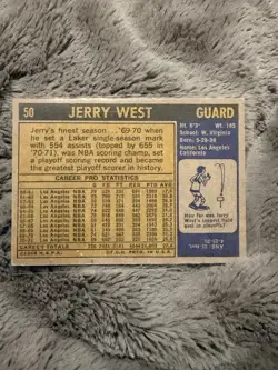 Topps 1969-70 Los Angeles Lakers Team Set 5-Card Lot West Chamberlain - Image 3