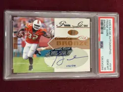 Frank Gore 2005 Sage Bronze Auto Rookie Card RC 272/500 PSA 10 Gem Mt - Image 1