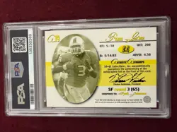 Frank Gore 2005 Sage Bronze Auto Rookie Card RC 272/500 PSA 10 Gem Mt - Image 2