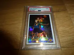 2003 Topps Chrome REFRACTOR #142 Luke Walton RC PSA 9 MINT Rookie Card - Image 1