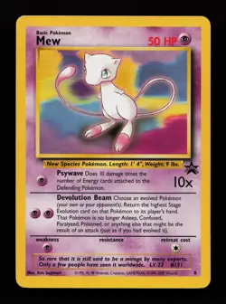 Mew 8 Promo Wizards Black Star Promos Pokemon Cards - Image 1