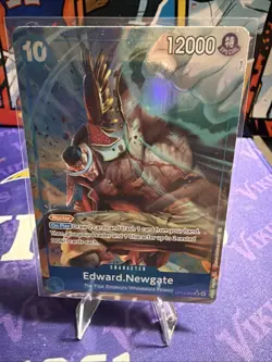 Bandai One Piece Card Game Edward Newgate OP13-042 Special Foil 12000 Cost 10 - Image 2