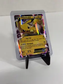 This is a Pikachu EX card from the XY Black Star Promos set, numbered XY84 - Image 1