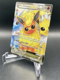 Flareon ex RC28/RC32 Generations: Radiant Collection Full Art Pokemon Card - Image 2