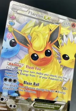 Flareon ex RC28/RC32 Generations: Radiant Collection Full Art Pokemon Card - Image 5