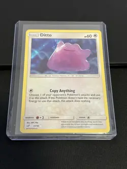 Ditto 17/18 - Holo Rare Sun & Moon Detective Pikachu Set Pokemon Card 2019 NM - Image 3