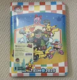 2025 Pokemon World Championships 9 Pocket Card Binder Anaheim Worlds exclusive - Image 1