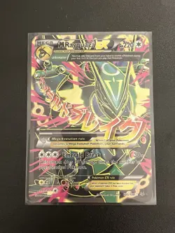 M Rayquaza EX Full Art non-holo 105/108 Roaring Skies(heavily damaged) - Image 1