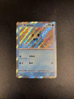 Frigibax 128/091 Pokemon Paldean Fates Shiny Holo Rare Card - Image 1