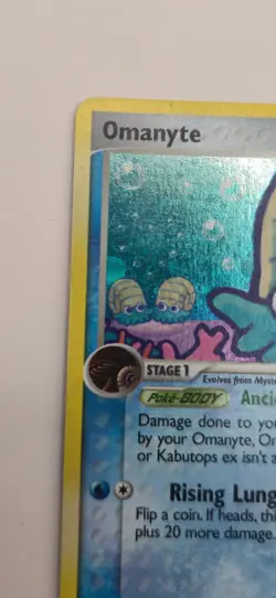 Omanyte 60/92 Legend Maker STAMPED Reverse Holo Pokemon Card - Image 3